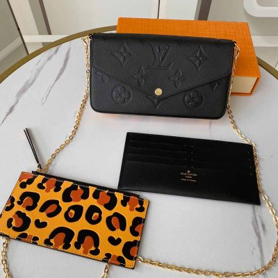 Wholesale Luxury Louis Vuitton Aaa-Leopard Felicie Pochette M64065