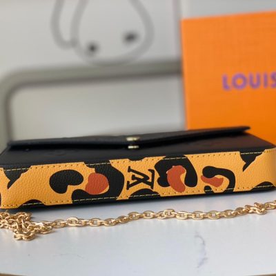 Alternative view of Wholesale Luxury Louis Vuitton Aaa-Leopard Felicie Pochette M64065