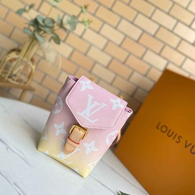 Wholesale Luxury Louis Vuitton Tiny Backpack M45764 Pink/Blue