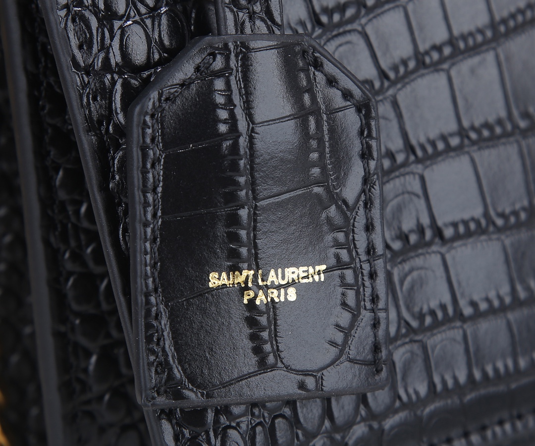 Wholesale Luxury Ysl Sunset Medium In Crocodile Embossed Shiny Leather 1737 - Image 7