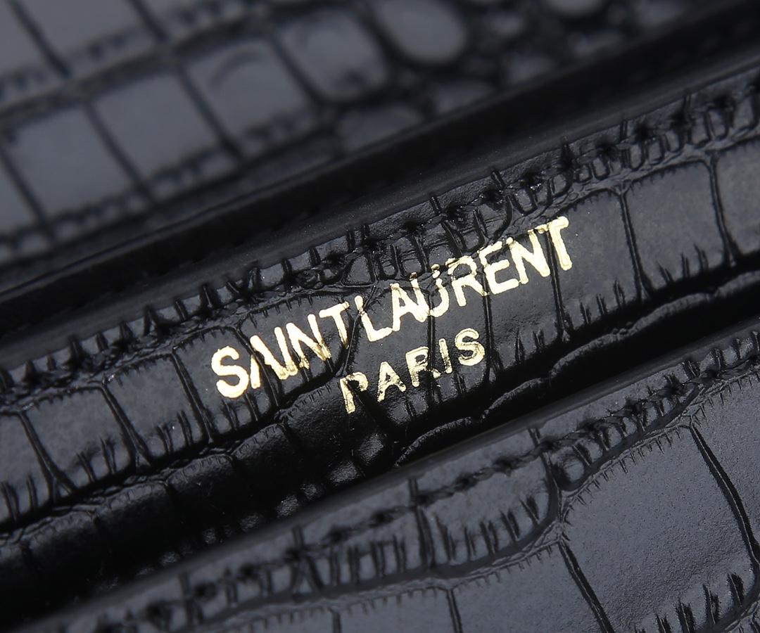 Wholesale Luxury Ysl Sunset Medium In Crocodile Embossed Shiny Leather 1737 - Image 15