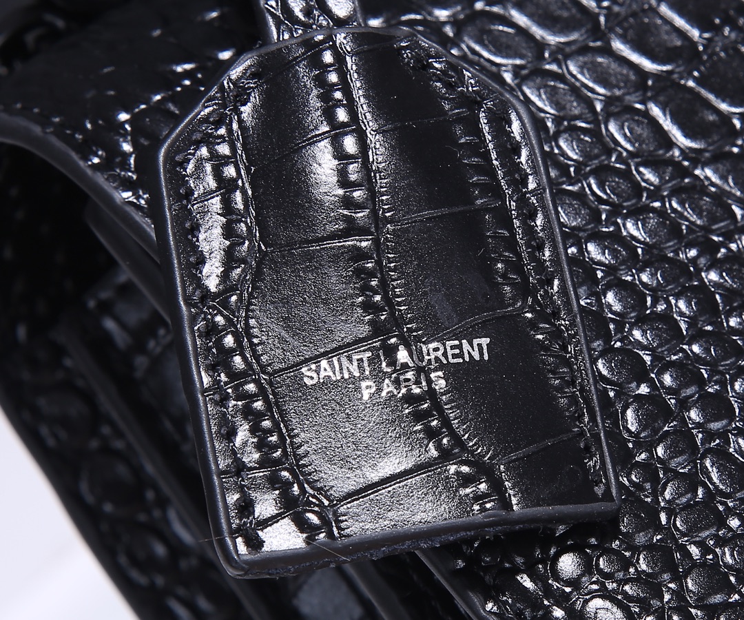 Wholesale Luxury Ysl Sunset Medium In Crocodile Embossed Shiny Leather 1737 - Image 16