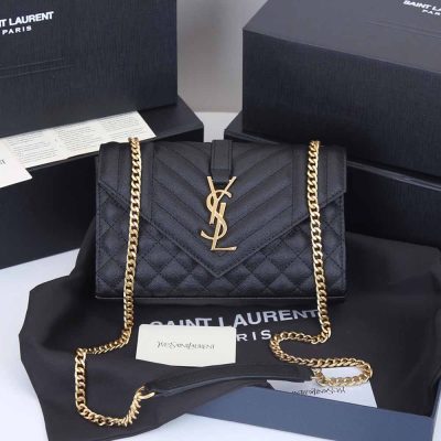 Wholesale Luxury Ysl Envelope Small Bag Embossed Leather 1754