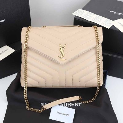 Wholesale Luxury Ysl Loulou Medium Bag In Matelasse “Y” Leather 1805 Beige