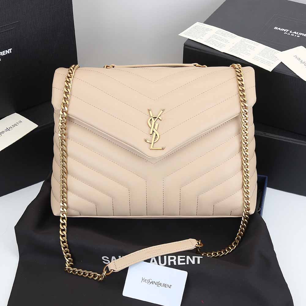 Wholesale Luxury Ysl Loulou Medium Bag In Matelasse “Y” Leather 1805 Beige