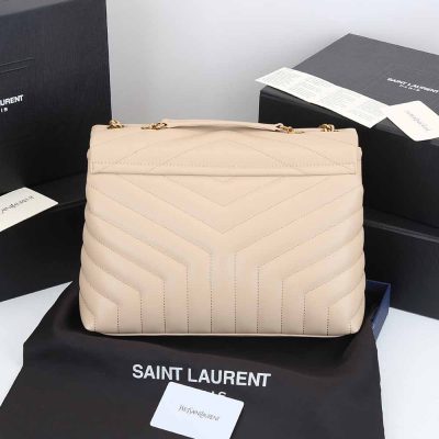 Alternative view of Wholesale Luxury Ysl Loulou Medium Bag In Matelasse “Y” Leather 1805 Beige