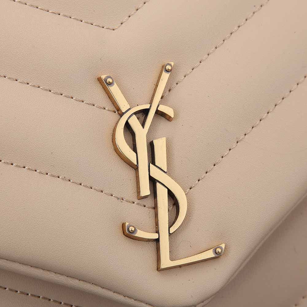 Wholesale Luxury Ysl Loulou Medium Bag In Matelasse “Y” Leather 1805 Beige - Image 8