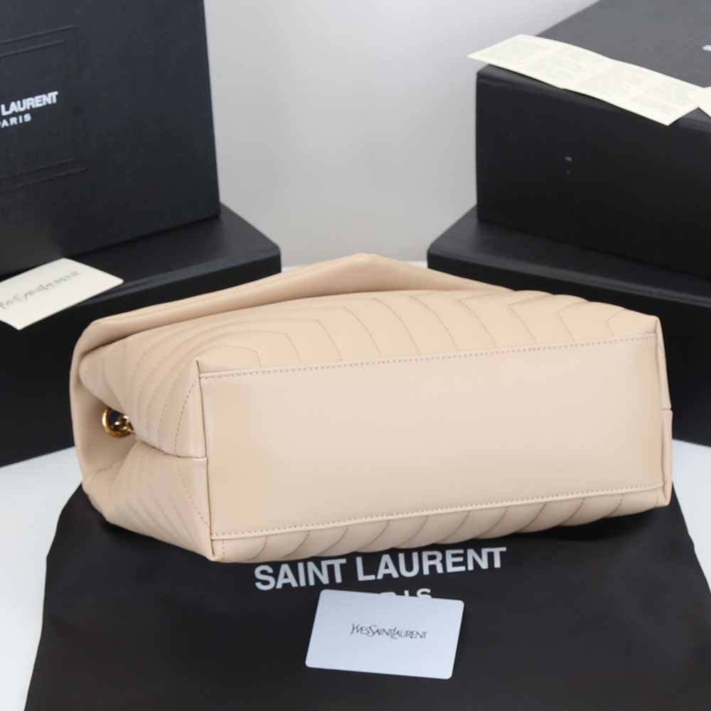 Wholesale Luxury Ysl Loulou Medium Bag In Matelasse “Y” Leather 1805 Beige - Image 9