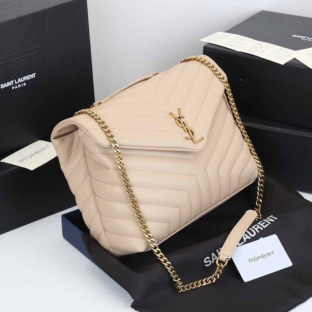 Wholesale Luxury Ysl Loulou Medium Bag In Matelasse “Y” Leather 1805 Beige - Image 3