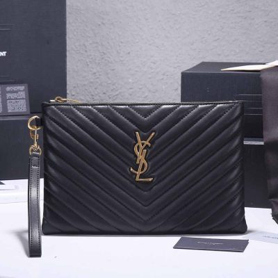 Wholesale Luxury Ysl Monogram Tablet Pouch In Matelasse Leather 1850
