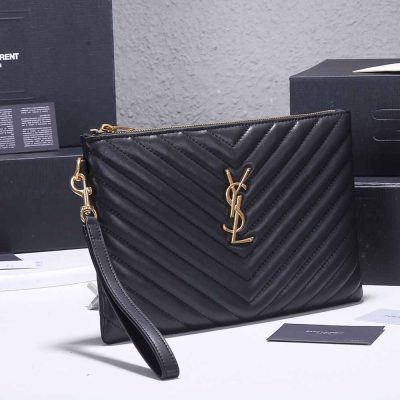 Alternative view of Wholesale Luxury Ysl Monogram Tablet Pouch In Matelasse Leather 1850