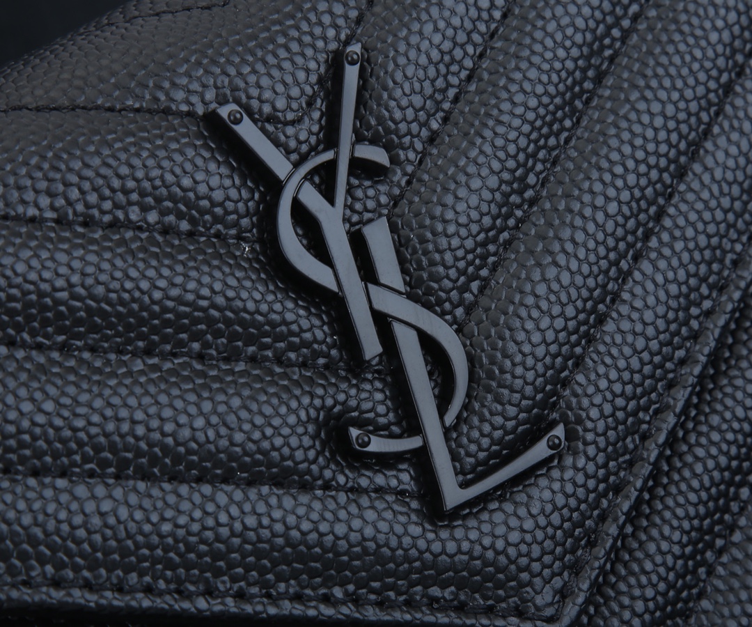 Wholesale Luxury Ysl Envelope Chain Wallet In Grain De Poudre Embossed Leather 1888 - Image 4