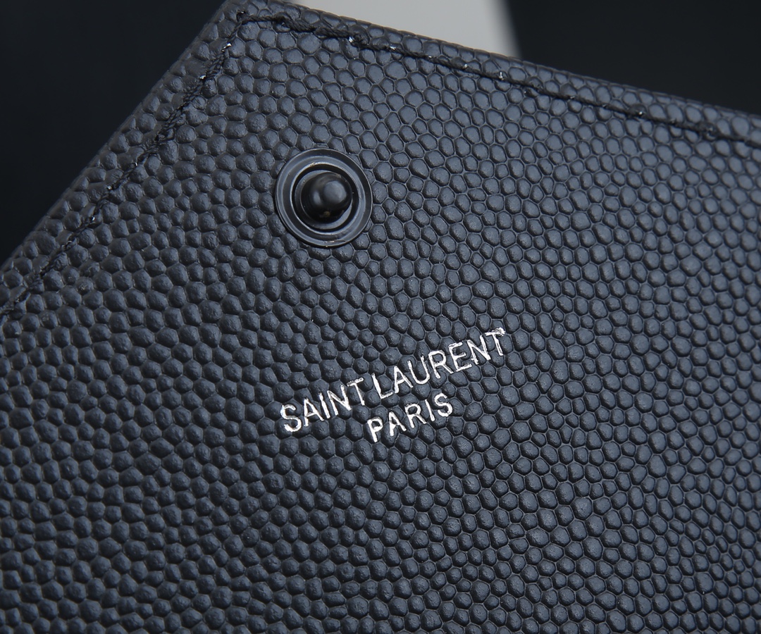 Wholesale Luxury Ysl Envelope Chain Wallet In Grain De Poudre Embossed Leather 1888 - Image 6