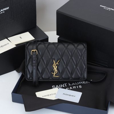 Wholesale Luxury Ysl Becky Chain Wallet In Quilted Lambskin 1944