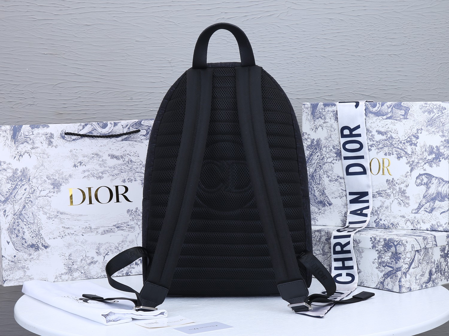 Wholesale Luxury Dior 42Cm Rider Backpack Beige/Blue - Image 8