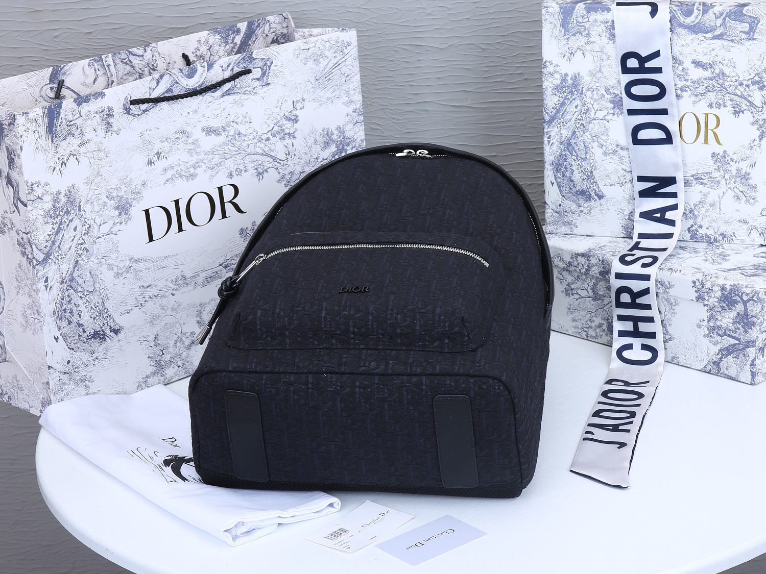 Wholesale Luxury Dior 42Cm Rider Backpack Beige/Blue - Image 9