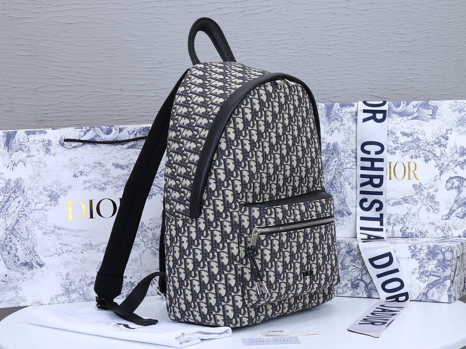 Wholesale Luxury Dior 42Cm Rider Backpack Beige/Blue - Image 2