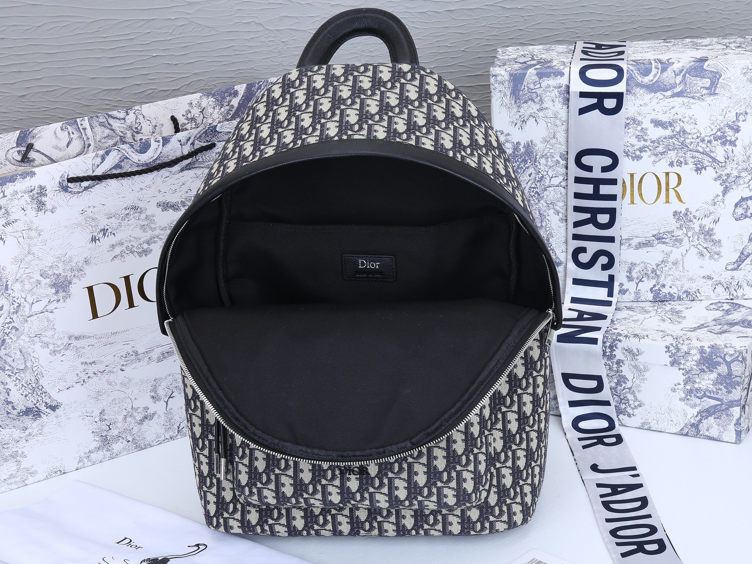 Wholesale Luxury Dior 42Cm Rider Backpack Beige/Blue - Image 5