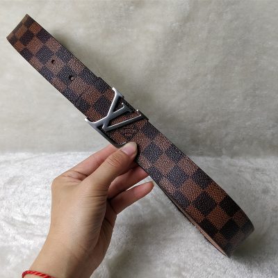 Wholesale Luxury Louis Vuitton Belt L75-70 38Mm Silver