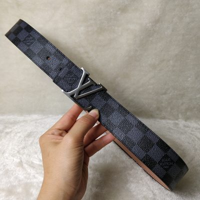 Wholesale Luxury Louis Vuitton Belt L76-70 38Mm Silver