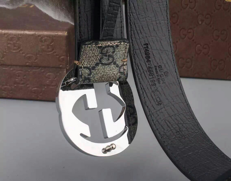 Wholesale Luxury Gucci Belt 400360- Silver Buckle 38Mm - Image 6