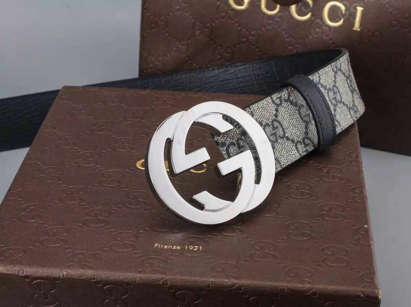 Wholesale Luxury Gucci Belt 400360- Silver Buckle 38Mm - Image 2