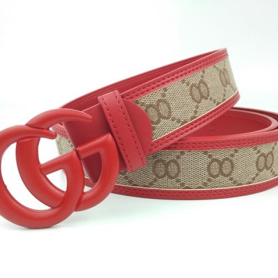 Alternative view of Wholesale Luxury Gucci Belt G319-75 Red 38Mm