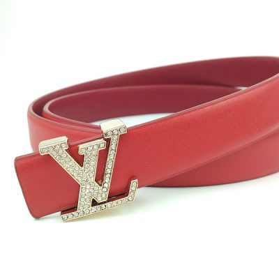 Alternative view of Wholesale Luxury Louis Vuitton Belt L191-75 25Mm Red