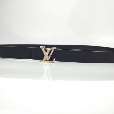 Wholesale Luxury Louis Vuitton Belt L188-75 25Mm Black