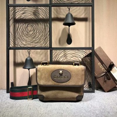 Wholesale Luxury Gucci Neo Vintage Small Messenger Bag 501050 Coffee
