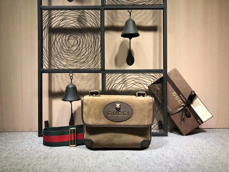 Wholesale Luxury Gucci Neo Vintage Small Messenger Bag 501050 Coffee