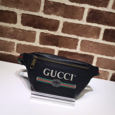 Wholesale Luxury Gucci Small Belt Bag 527792 Black/White
