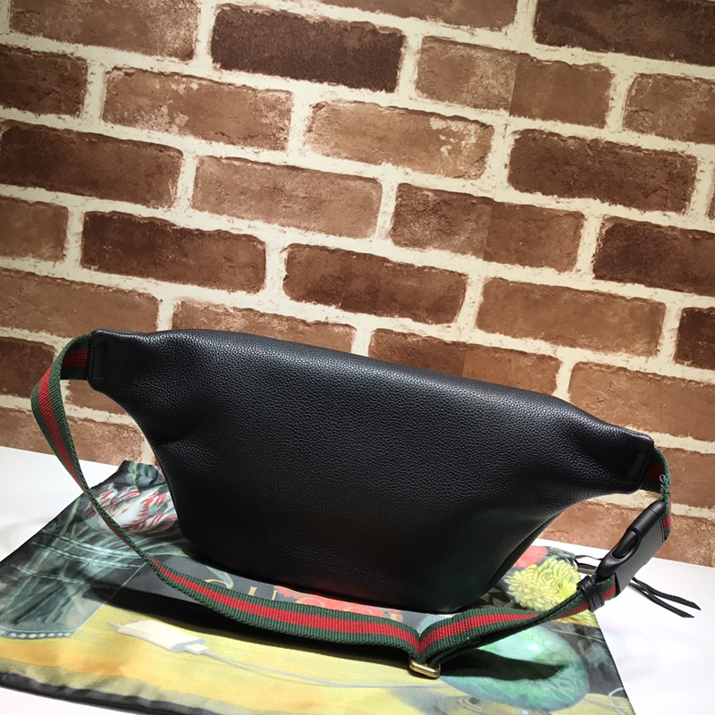 Wholesale Luxury Gucci Leather Belt Bag 493869 Black/White - Image 3