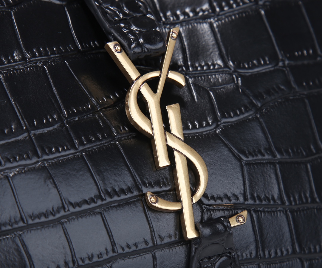 Wholesale Luxury Ysl Le 5 A 7 Hobo Bag In Crocodile-Embossed Leather 2024 - Image 6