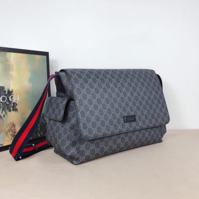 Alternative view of Wholesale Luxury Gucci Gg Plus Diaper Bag Black/Grey 211131