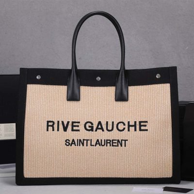 Wholesale Luxury Ysl Rive Gauche Tote Bag In Linen And Leather 2149