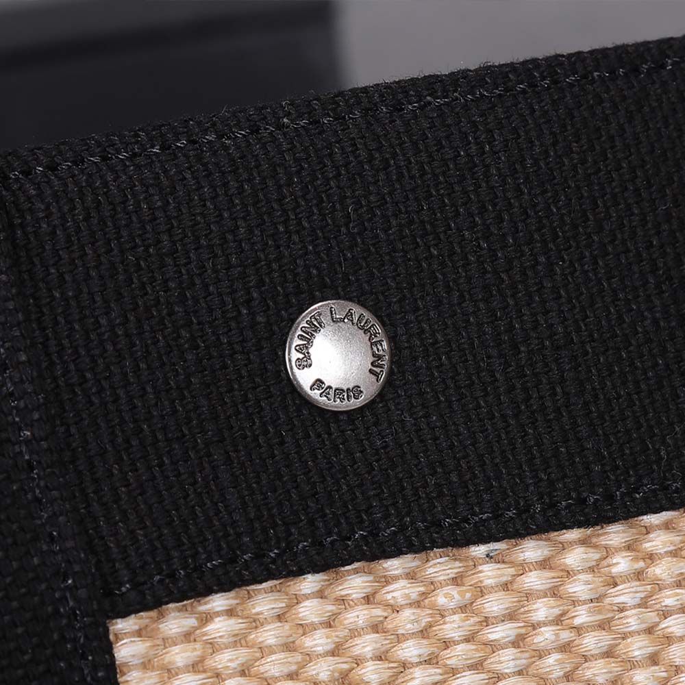 Wholesale Luxury Ysl Rive Gauche Tote Bag In Linen And Leather 2149 - Image 7