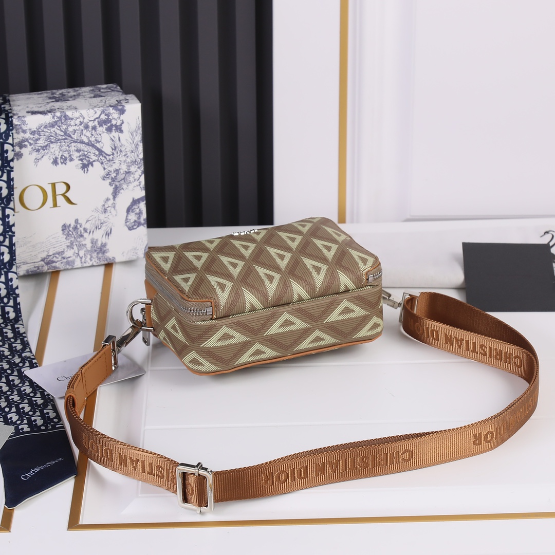 Wholesale Luxury Dior Messenger Pouch- Brown/Gray - Image 5