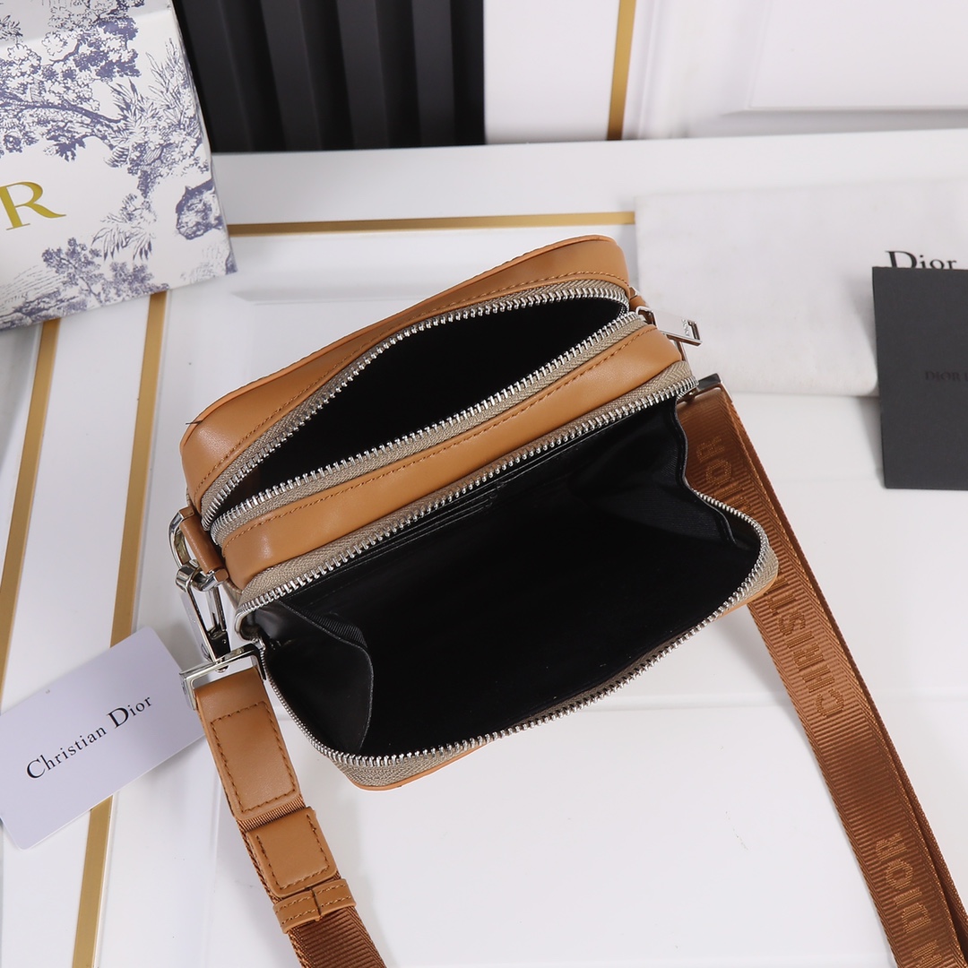 Wholesale Luxury Dior Messenger Pouch- Brown/Gray - Image 6