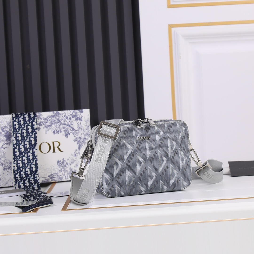 Wholesale Luxury Dior Messenger Pouch- Brown/Gray - Image 7
