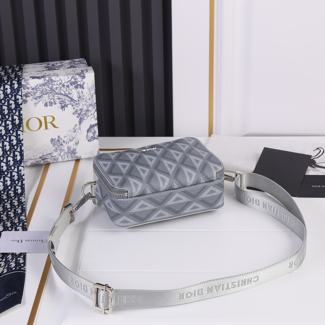 Wholesale Luxury Dior Messenger Pouch- Brown/Gray - Image 10