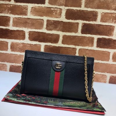 Wholesale Luxury Gucci Ophidia Small Shoulder Bag Black/White