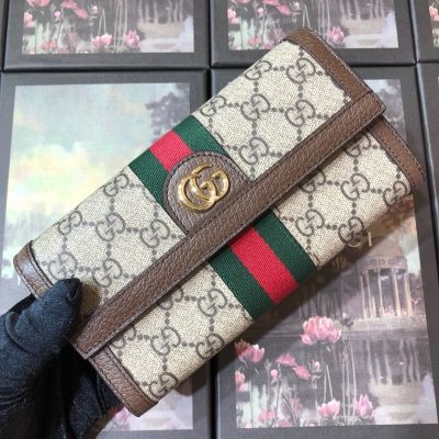 Alternative view of Wholesale Luxury Gucci Aaa-Ophidia Continental Wallet Beige