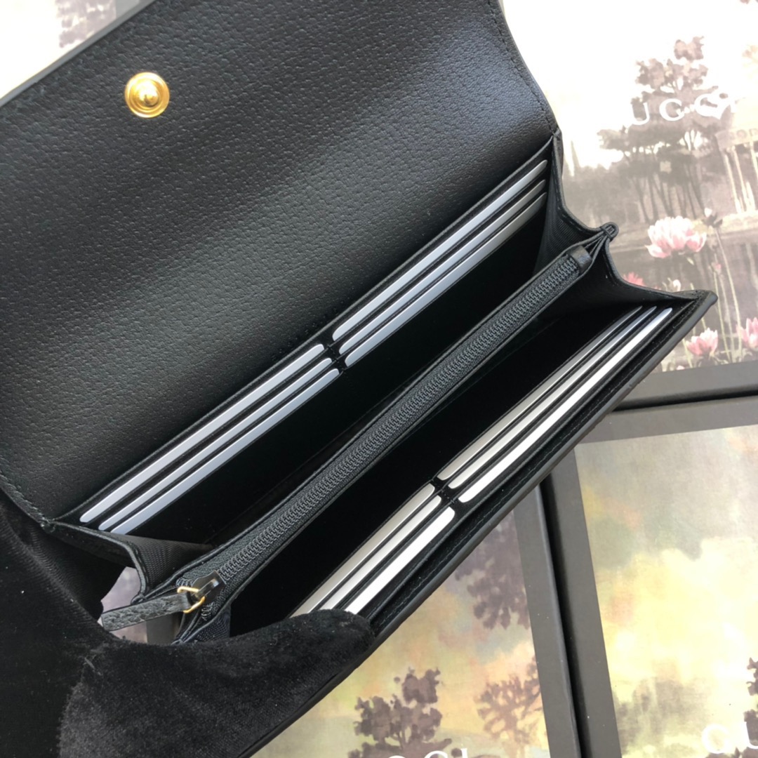 Wholesale Luxury Gucci Aaa-Ophidia Continental Wallet Black - Image 5