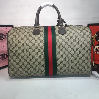 Alternative view of Wholesale Luxury Gucci Ophidia Medium Carry-On Duffle Beige/Black