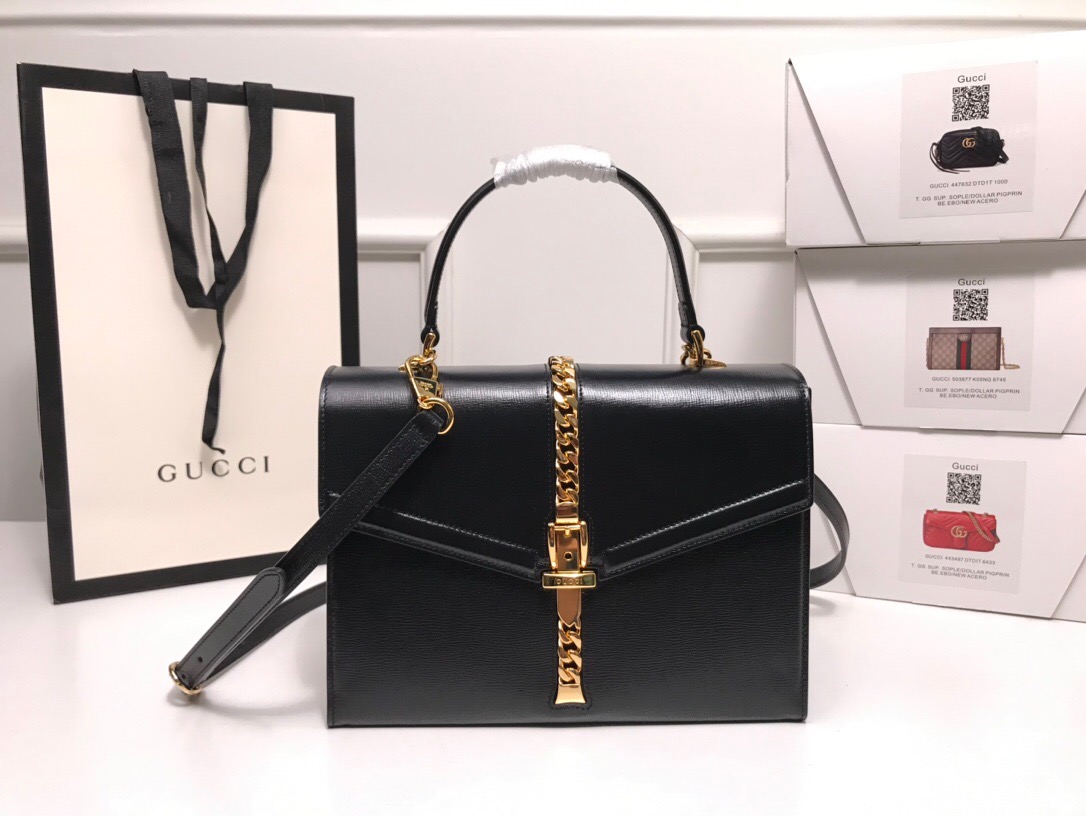 Wholesale Luxury Gucci Sylvie 1969 Small Top Handle Bag