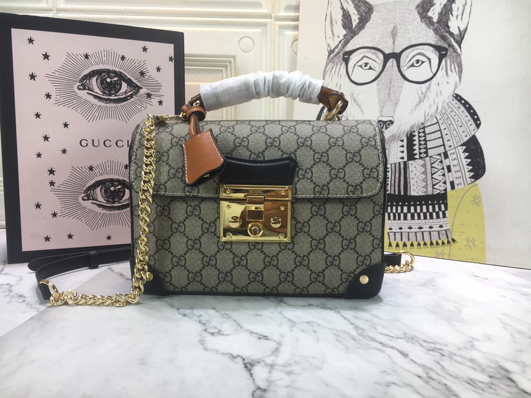 Wholesale Luxury Gucci Padlock Small Bamboo Shoulder Bag 603221 - Image 10