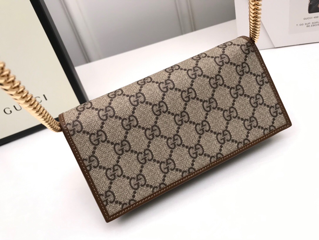 Wholesale Luxury Gucci Horsebit 1955 Wallet With Chain - Image 2