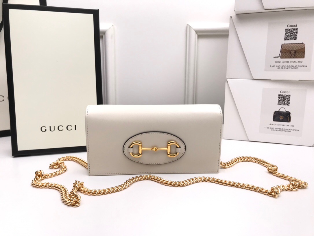 Wholesale Luxury Gucci Horsebit 1955 Wallet With Chain - Image 7