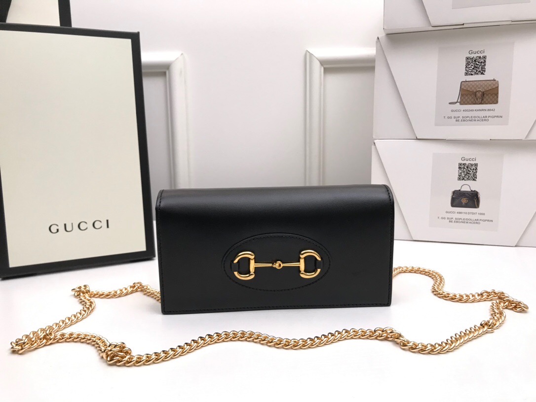 Wholesale Luxury Gucci Horsebit 1955 Wallet With Chain - Image 5